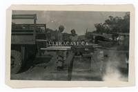 Ground Crew Working on P-47 Guns, Original WWII Photo