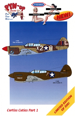 Pyn-up Decals PYND48023 - Curtiss Cuties, Part 1