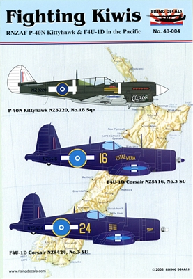 Rising Decals 48-004 - Fighting Kiwis