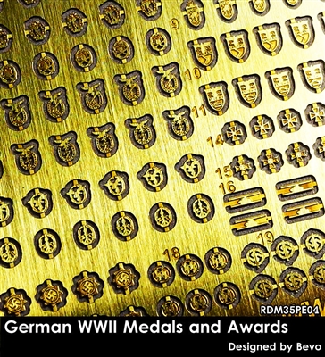 Rado RDM35PE04 - German WWII Medals and Awards (photo etch)