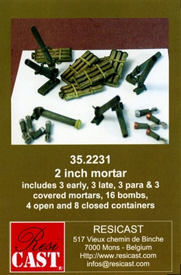 Resicast 35.2231 - 2-inch Mortar Set