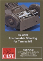 Resicast 35.2239 - Positionable Steering for Tamiya M8/M20