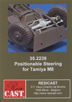 Resicast 35.2239 - Positionable Steering for Tamiya M8/M20