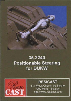 Resicast 35.2240 - Positionable Steering for Italeri DUKW
