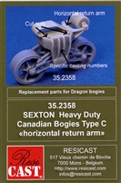 Resicast 35.2358 - Sexton Heavy Duty Canadian Bogies, Type C (horizontal return arm)