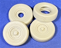 Resicast 35.2442 - Dunlop Wheels for Tamiya LRDG Chevrolet