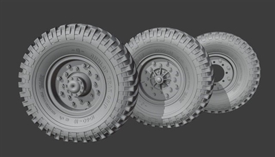 Resicast 35.2466 - Austin K2 Dunlop Sagged Wheels (Gecko)