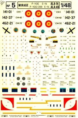 Replimodel 5 - Mirage F-1CE C-14 ALA-14 / Mirage F-1CE/200 C-14 ALA-46
