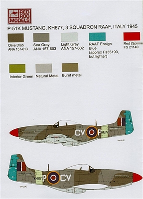 Red Roo RRD48002 - RAAF Late WWII P-51K Mustang CV-P