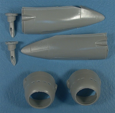 Red Roo RRR48129 - Boston Tropical Cowlings and Exhaust Stacks for B-7B, DB-73, A-20B/C