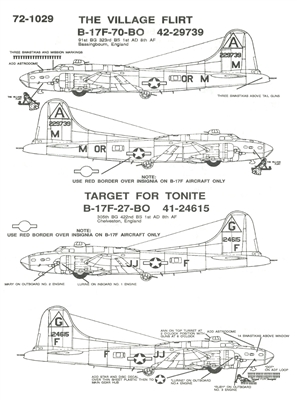 Repli Scale 72-1029 - 8th AF B-17F & B-17G