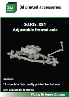 SBS 3D011 -  Sd.Kfz.251 Adjustable Frontal Axle for AFV Club/Dragon kits