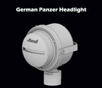 SBS 3D016 - German Panzer Headlight WW II x 3