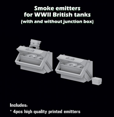 SBS 3D018 - Smoke Emitters for WW II British Tanks