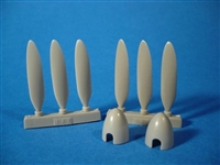 SBS Model 48005 - He-219 UHU Short Spinner Propeller Set