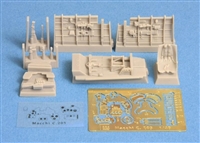 SBS Model 48012 - Macchi C205 Veltro Cockpit Set (for Hasegawa kit)