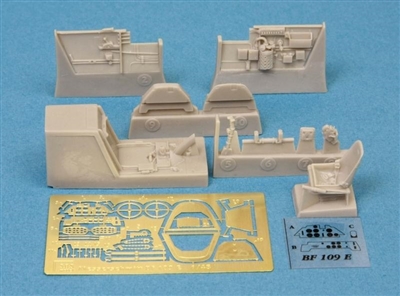 SBS Model 48013 - Messerschmitt Bf-109E Cockpit Set