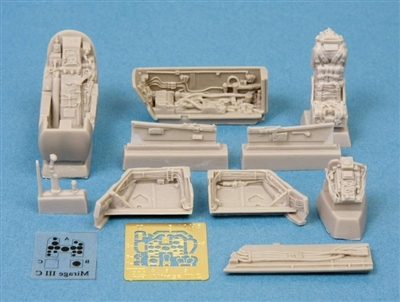 SBS Model 48014 - Mirage III C Detail Set (cockpit & wheel bays)