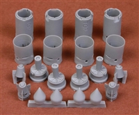 SBS Model 48072 - B-58 Hustler Seamless Engine Intakes (for Revell/Monogram kit)