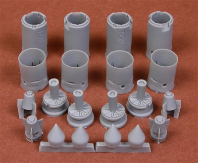 SBS Model 48072 - B-58 Hustler Seamless Engine Intakes (for Revell/Monogram kit)