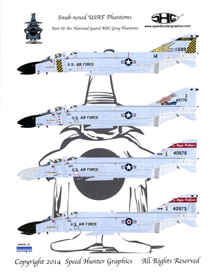 Speed Hunter 32004 - Snub-nosed USAF Phantoms, Part II (ANG ADC Gray Phantoms)