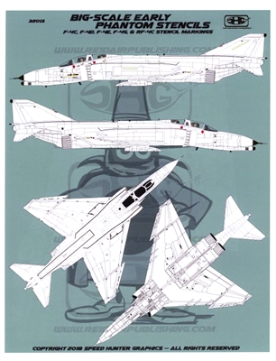 Speed Hunter 32013 - Big Scale Early Phantom Stencils