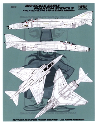 Speed Hunter 48023 - Big-Scale Early Phantom Stencils