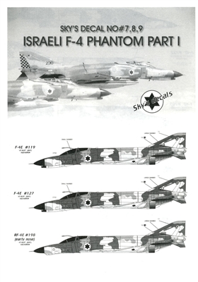 Sky's Decals No 7 - Israeli Phantom (with Full Hebrew Stencils)