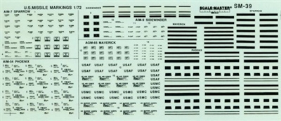 Scale Master SM-39 - U.S. Missile Markings