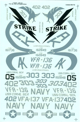 Super Scale 32-73 - F-18A's Low Vis.