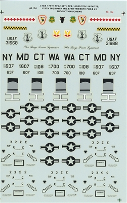 Super Scale 48-0134 - A-10A Warhogs