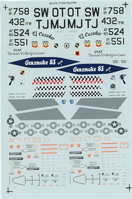 Super Scale 48-0278 - F-16A Falcon (1/48 scale)