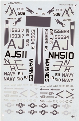 Super Scale 48-0310 - A-6E Intruders (Lo Viz) USN/USMC