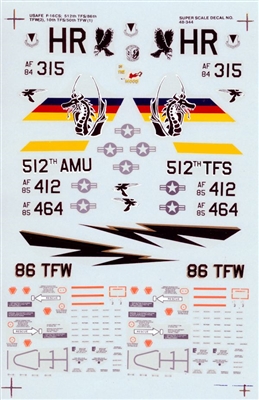 Super Scale 48-0344 - USAFE F-16Cs