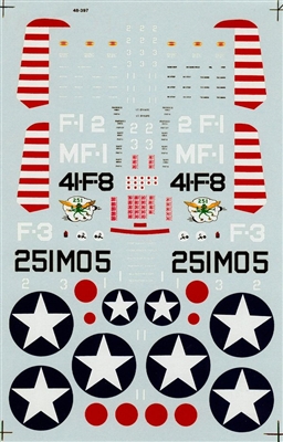Super Scale 48-0397 - USN & USMC F4F Wildcat Aces (Thatch, O'Hare, Carl, Galer)