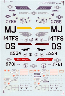 Super Scale 48-0408 - F-16 C/ADF Falcons and F-16C Night Falcons