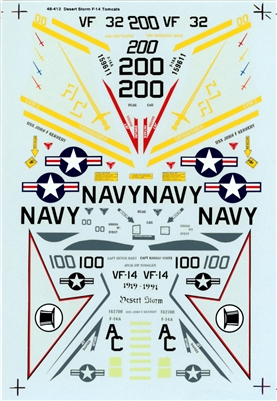 Super Scale 48-0412 - Desert Storm F-14 Tomcats