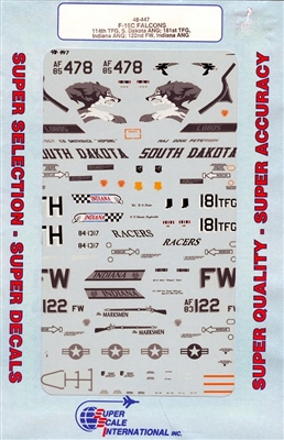 Super Scale 48-0447 - F-16C Falcons