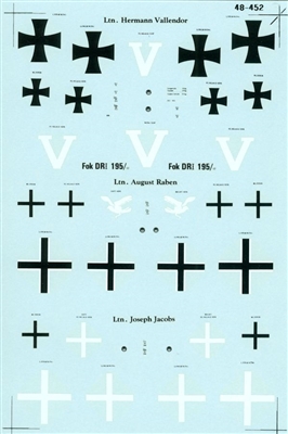 Super Scale 48-0452 - WW I Fokker DR.1 Aces