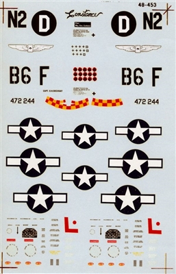 Super Scale 48-0453 - P-51D Mustang Aces (Bochkay, Crueleers)