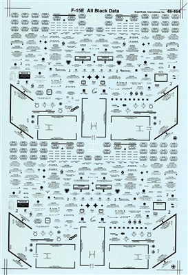 Super Scale 48-0464 - F-15E Strike Eagle All Black Data