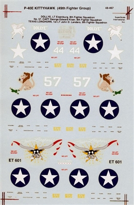 Super Scale 48-0467 - P-40E Kittyhawks