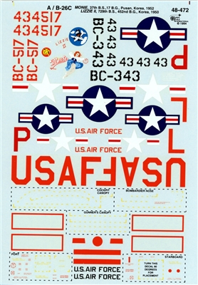 Super Scale 48-0472 - A/B-26C Invaders