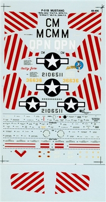 Super Scale 48-0496 - P-51B Mustang - 1944