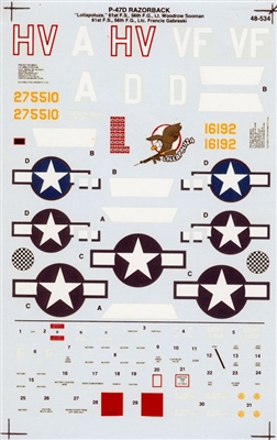 Super Scale 48-0534 - P-47D Thunderbolt Aces (1/48 scale)