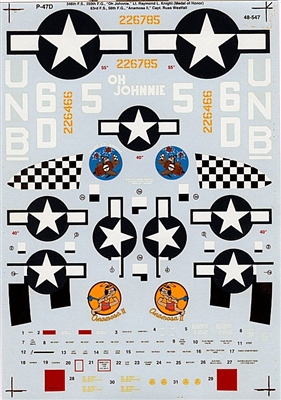 Super Scale 48-0547 - P-47D Thunderbolts