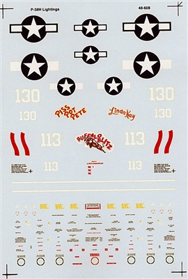 Super Scale 48-0608 - P-38H Lightnings