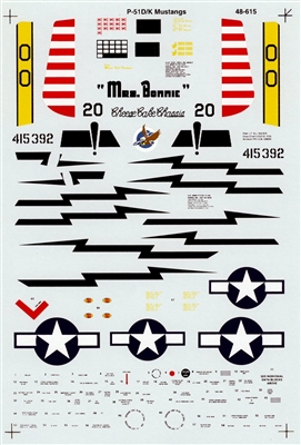 Super Scale 48-0615 - P-51D/K Mustangs