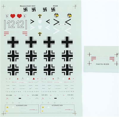Super Scale 48-0639 - Messerschmitt 109E-4/7