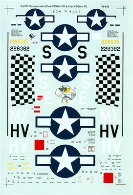 Super Scale 48-0658 - P-47D Thunderbolts